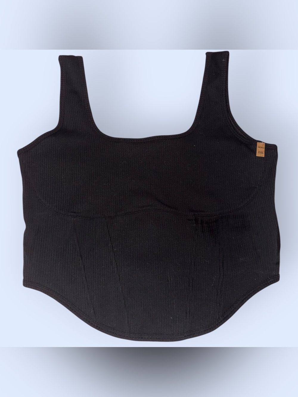 NWT Pink Victoria’s Secret Ribbed Seamless Corsair Hem Crop Tank Top
